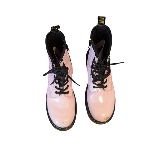 Dr Martens Pink Delany Combat Boots Zipper Lace Up Airwair EU 37 - Picture 9 of 11